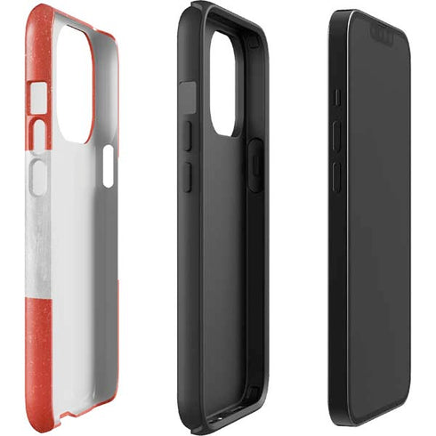 Distressed Austria Flag iPhone 14 Pro Impact Case
